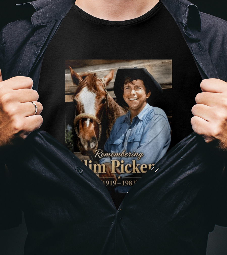 Remembering Slim Pickens 1919 1983 Cowboy T-Shirt
