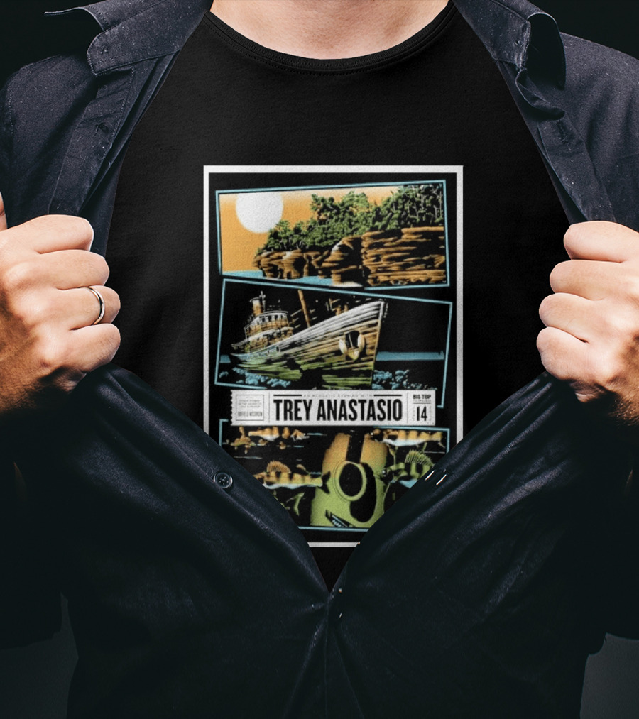 Trey Anastasio Acoustic Evening June 14 Bayfield Tour Big Top Venue Official Event T-Shirt