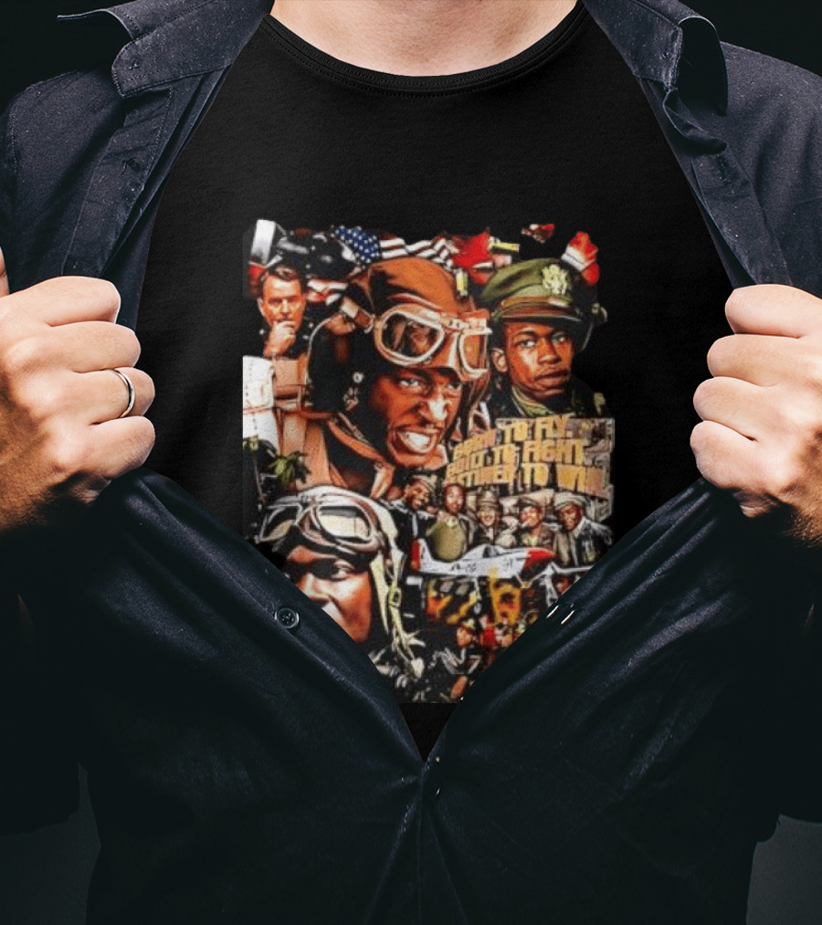 Tuskegee Airmen Born To Fly Built To Fight Destined To Win World War II US Army T-Shirt