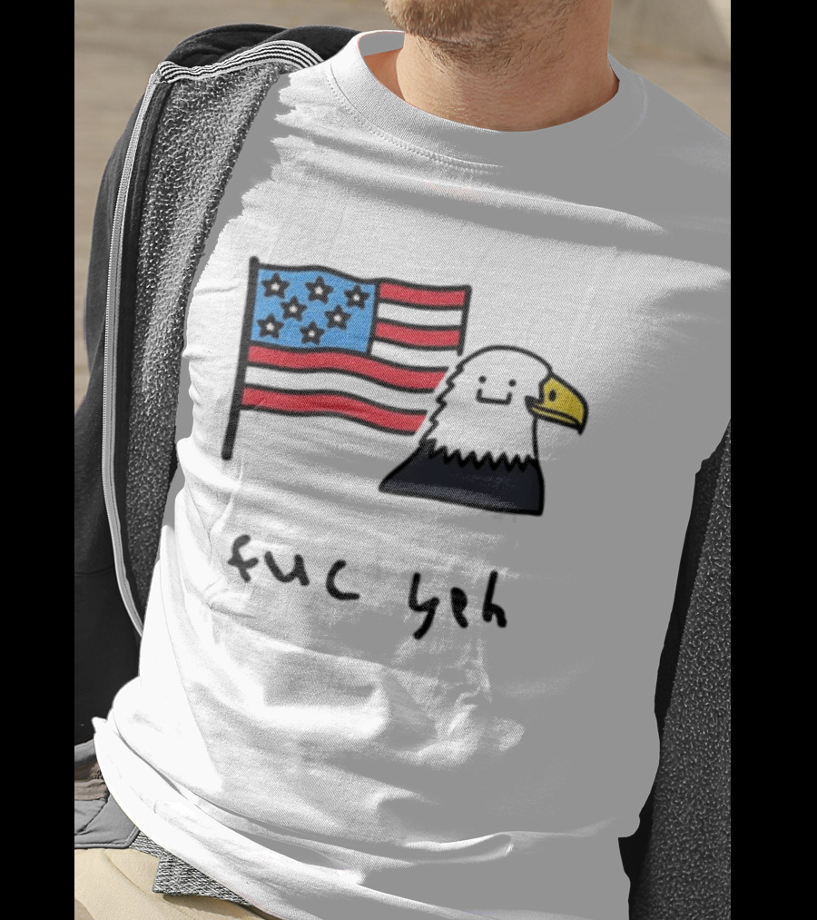 Bald Eagle United States Flag Patriotic Meme Fuc Yeh T-Shirt