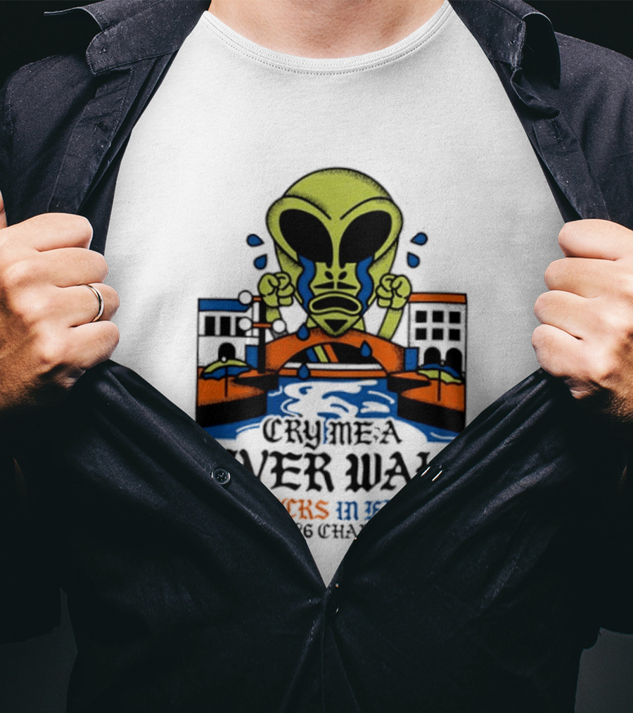 Cry Me A River Walk Knicks In Five 25 26 Champs Alien T-Shirt