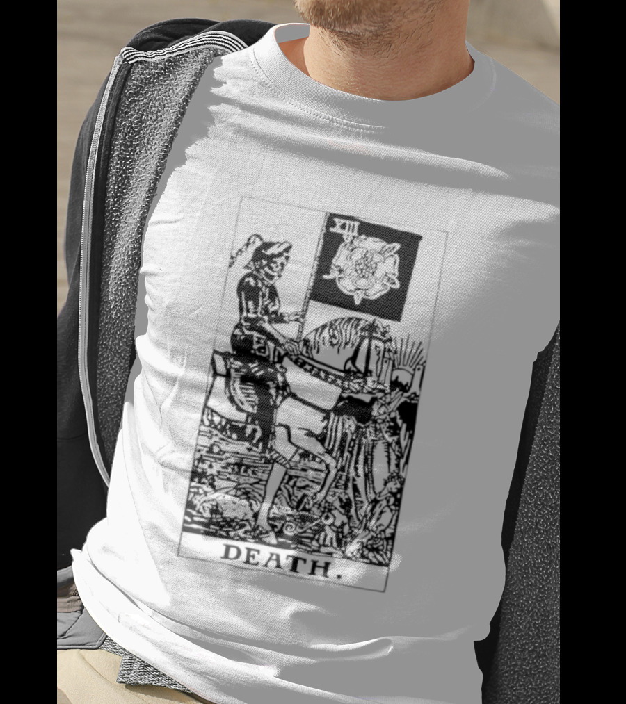 Death Rider Tarot Card Major Arcana XIII Skeleton Horseback T-Shirt