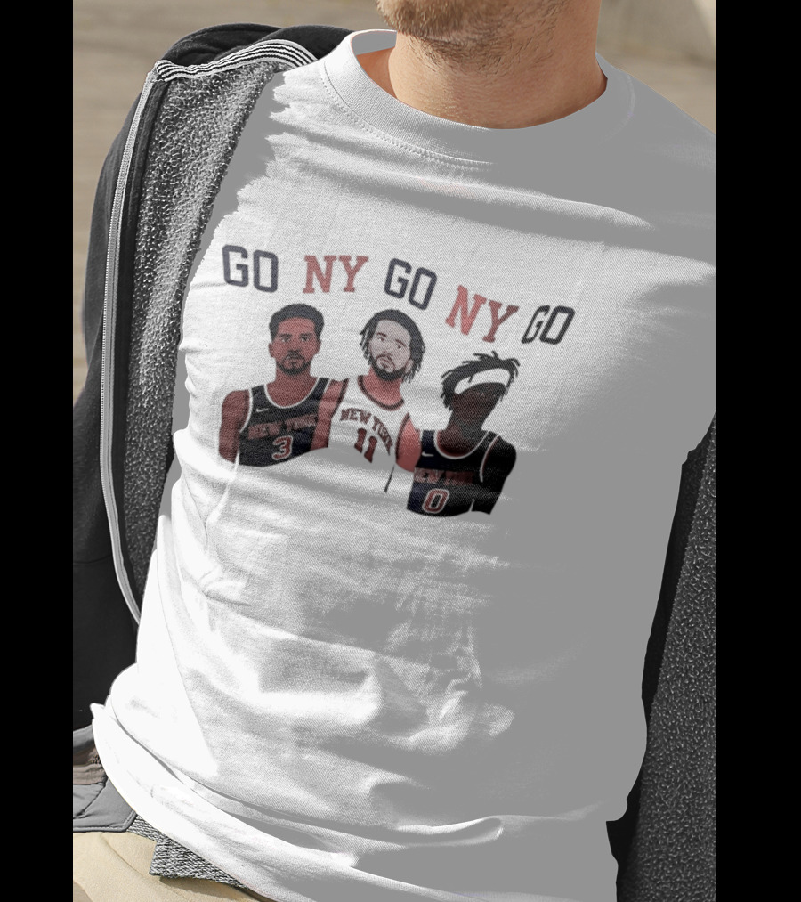 New York Knicks Go NY Go NY Go Basketball Fan Gear T-Shirt