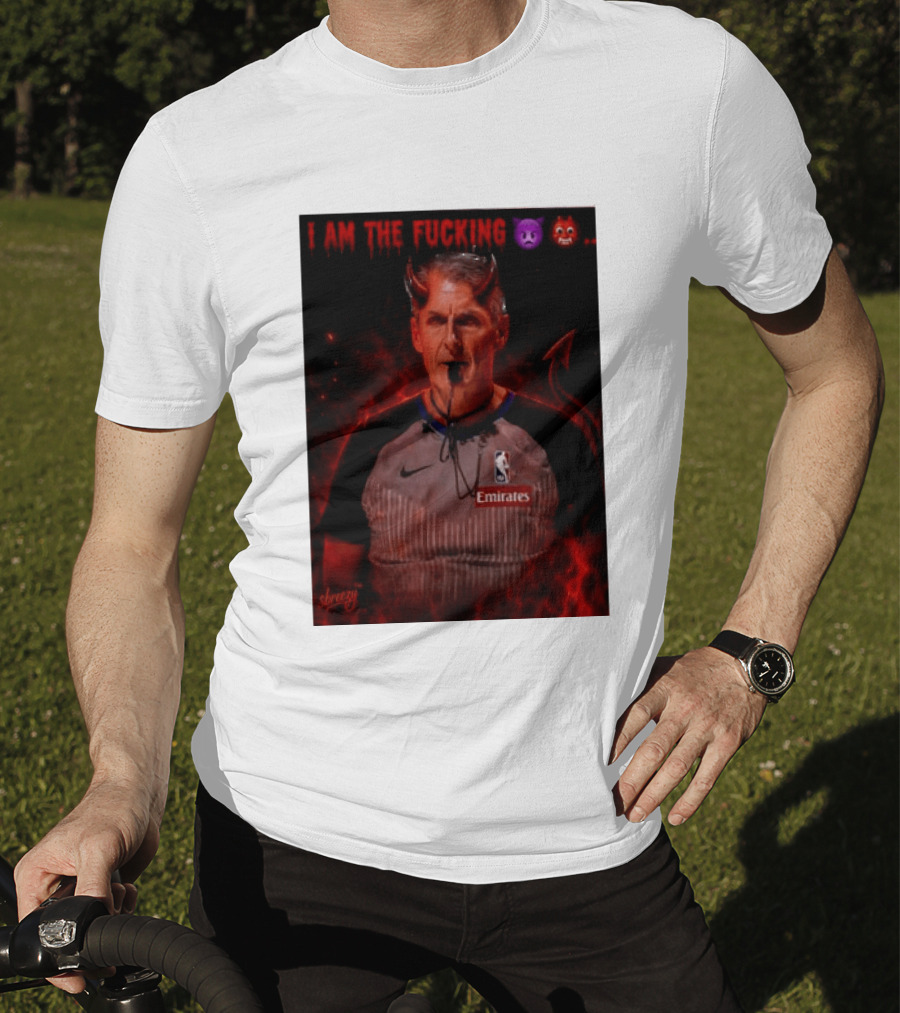 I Am The Fucking Emoji Devil Scott Foster NBA Referee Emirate T-Shirt