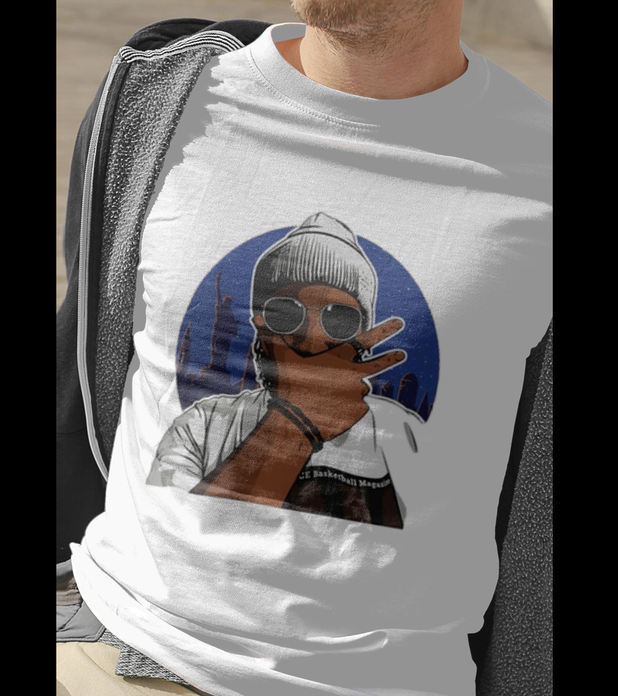 Jalen Brunson New York Knicks NBA Basketball Magazine Skyline T-Shirt