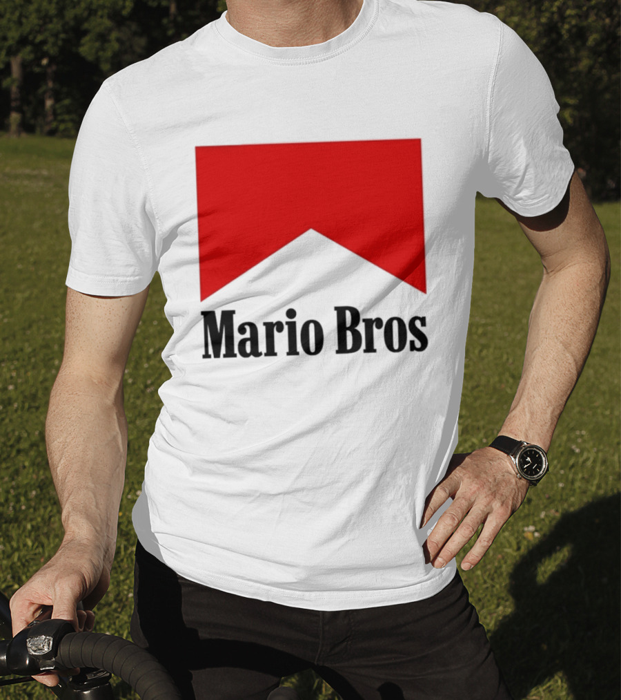 Mario Bros Red Banner T-Shirt
