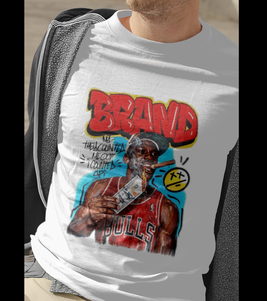 BRAND Michael Jordan Chicago Bulls NBA They Counted Me Out I Counted Spit T-Shirt