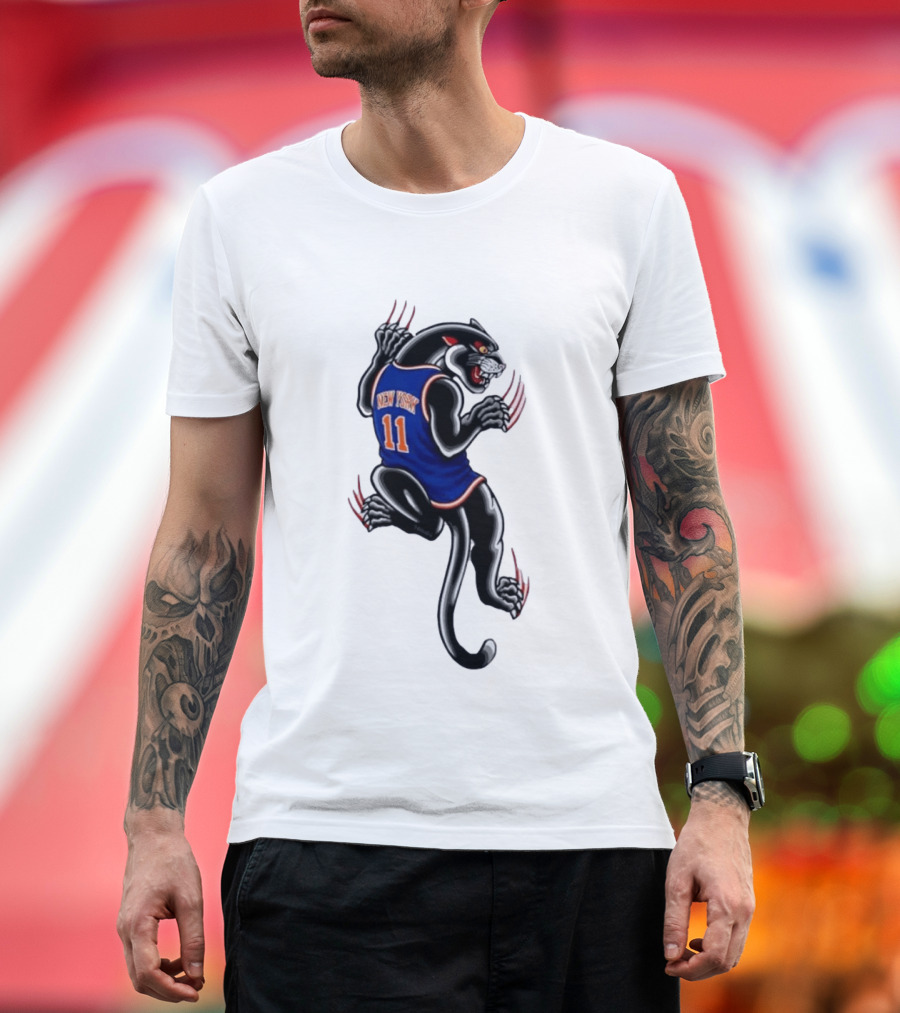 New York 11 Panther Clawing Back Sports Jersey T-Shirt