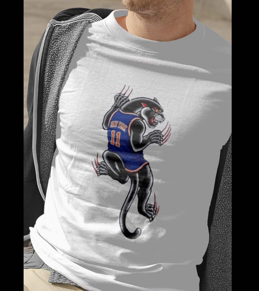 New York 11 Panther Clawing Back Sports Jersey T-Shirt