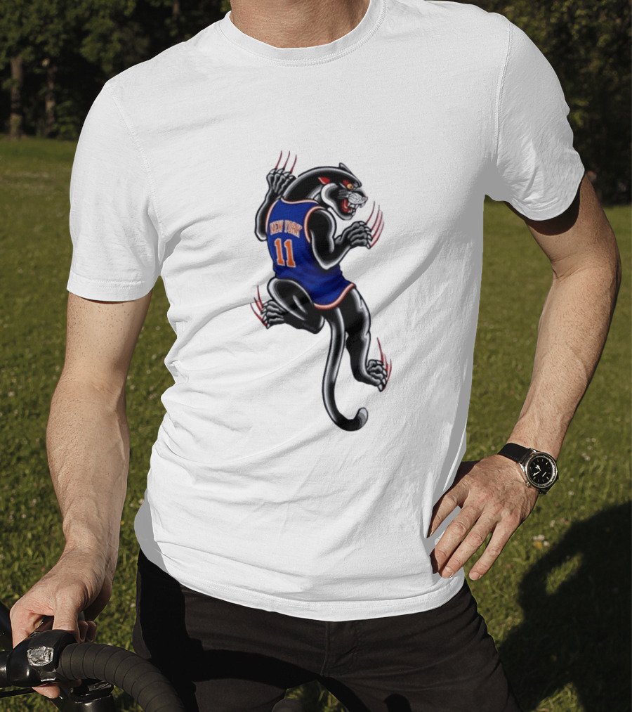 New York 11 Panther Clawing Back Sports Jersey T-Shirt