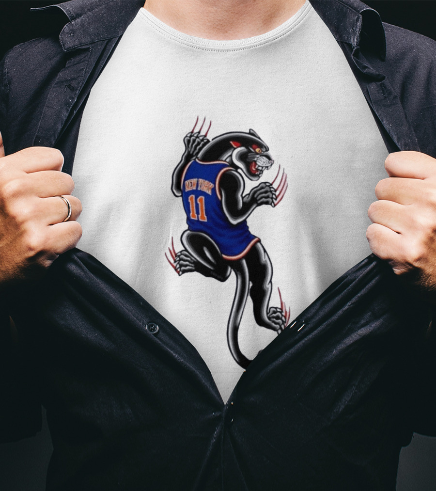 New York 11 Panther Clawing Back Sports Jersey T-Shirt