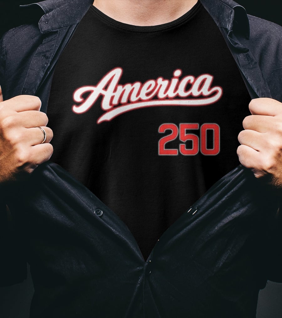America 250 4th July Celebration Script T-Shirt