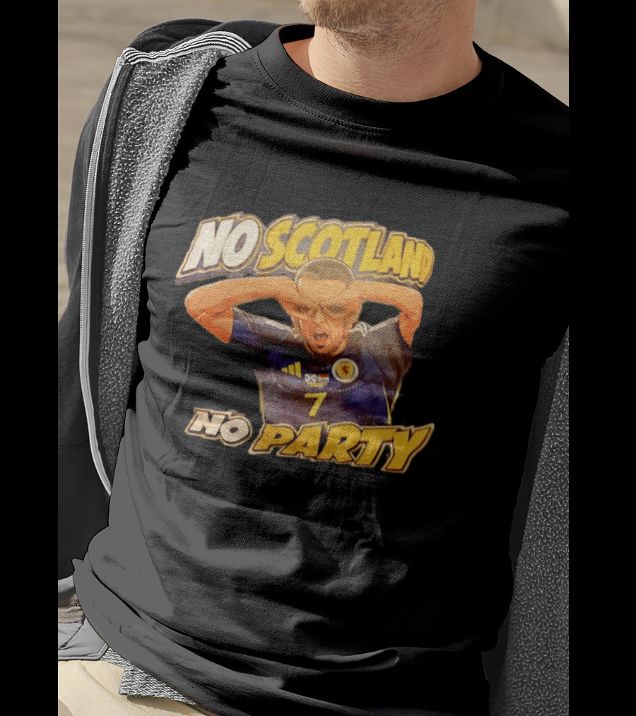 No Scotland No Party Soccer Celebration T-Shirt