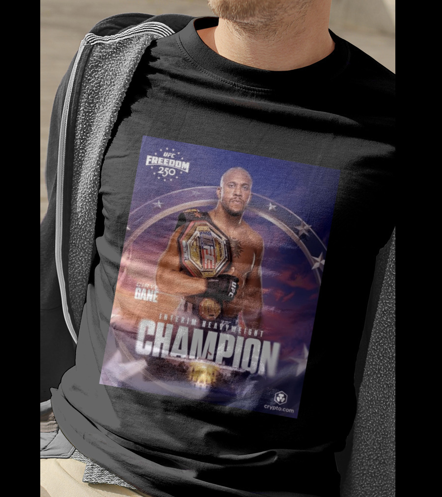 UFC Freedom 250 Ciryl Gane Interim Heavyweight Champion Crypto.com T-Shirt