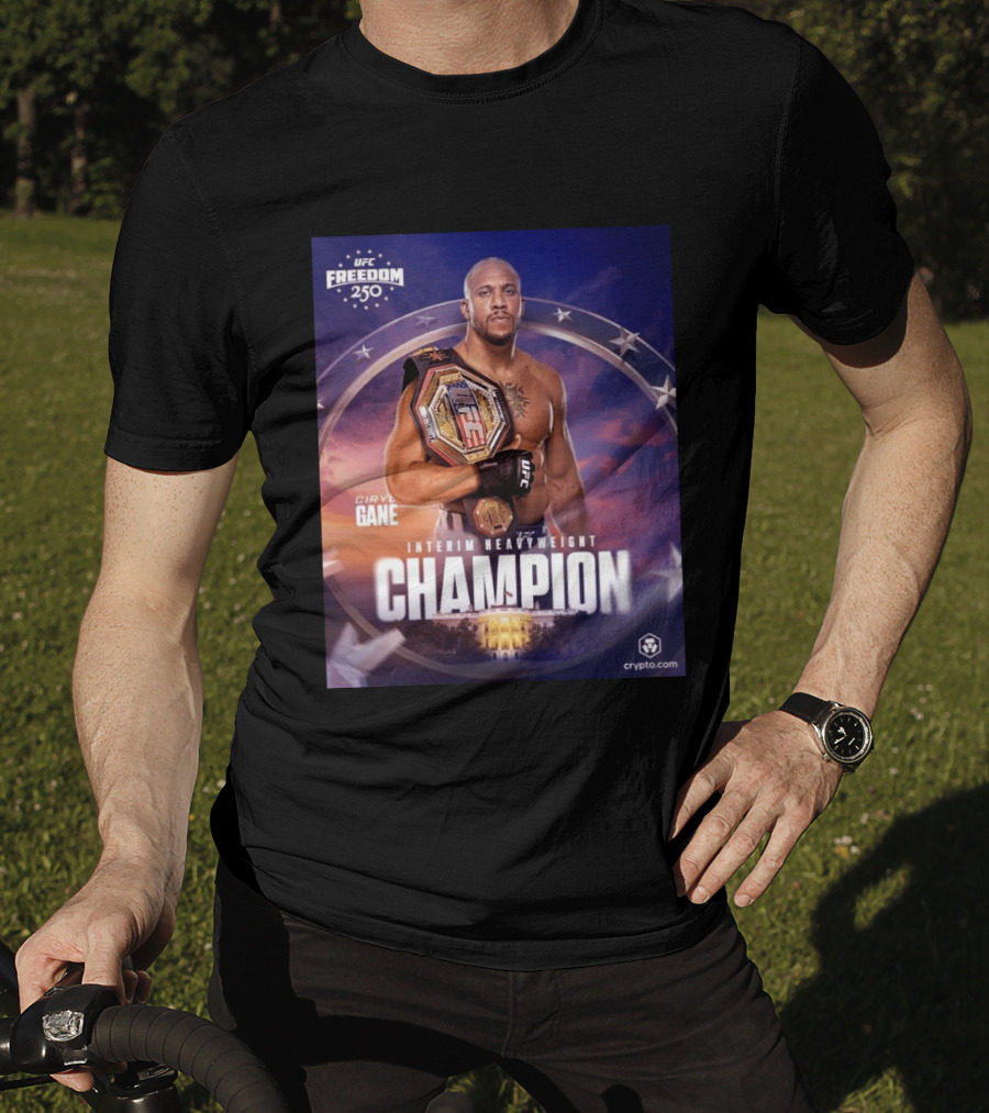 UFC Freedom 250 Ciryl Gane Interim Heavyweight Champion Crypto.com T-Shirt