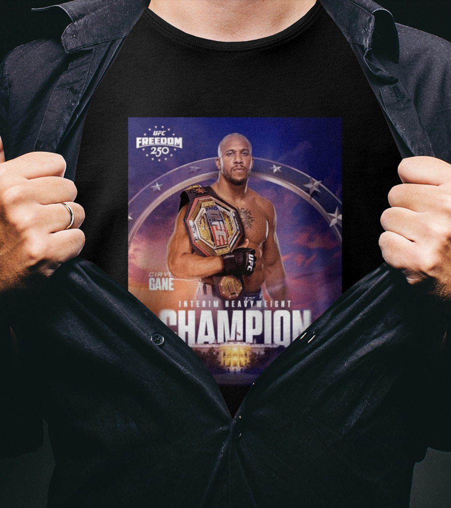 UFC Freedom 250 Ciryl Gane Interim Heavyweight Champion Crypto.com T-Shirt