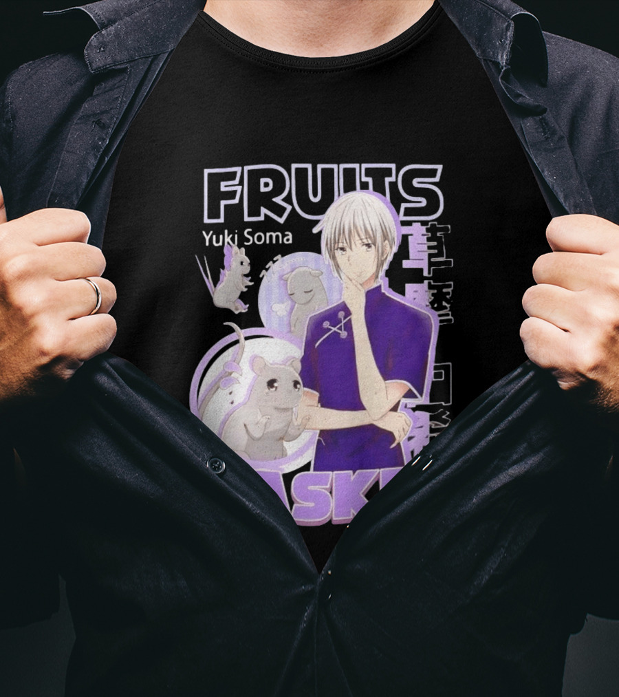 Fruits Basket Yuki Soma Kanji Mouse Transformation T-Shirt