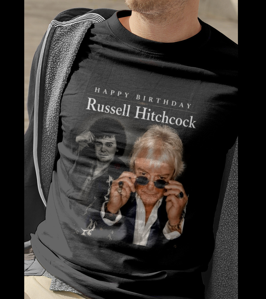 Happy Birthday Russell Hitchcock Iconic Music Celebration T-Shirt