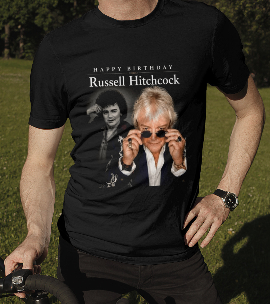 Happy Birthday Russell Hitchcock Iconic Music Celebration T-Shirt