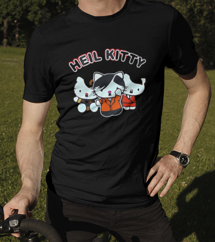 Heil Kitty Hitler Characters T-Shirt