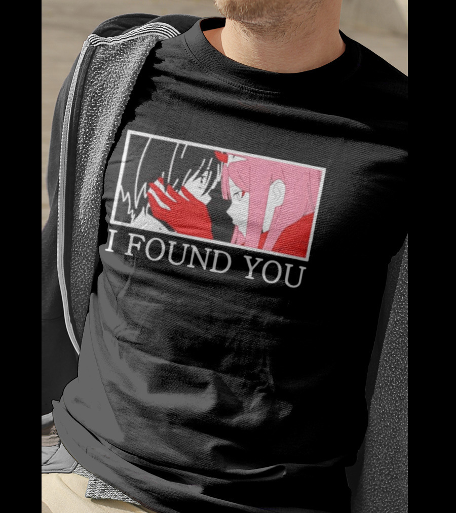 Hiro Zero Two Darling In The Franxx I Found You Anime Manga Pair Scene T-Shirt