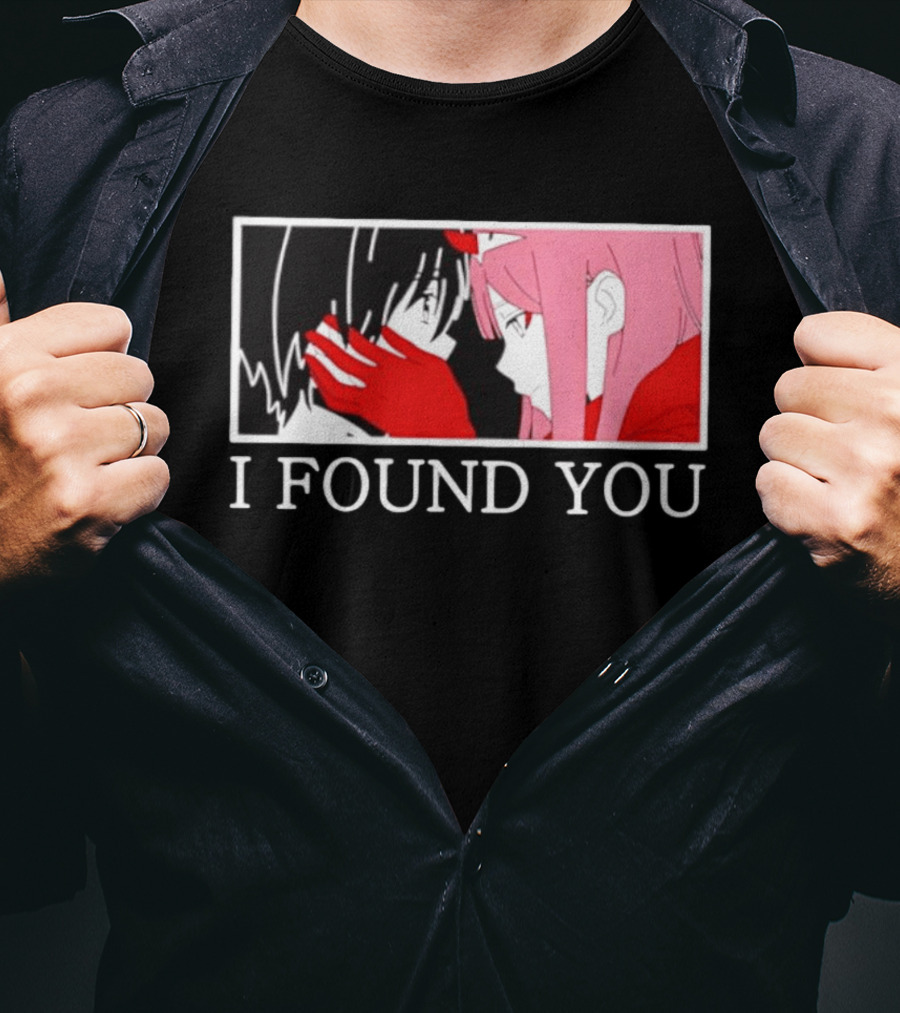 Hiro Zero Two Darling In The Franxx I Found You Anime Manga Pair Scene T-Shirt