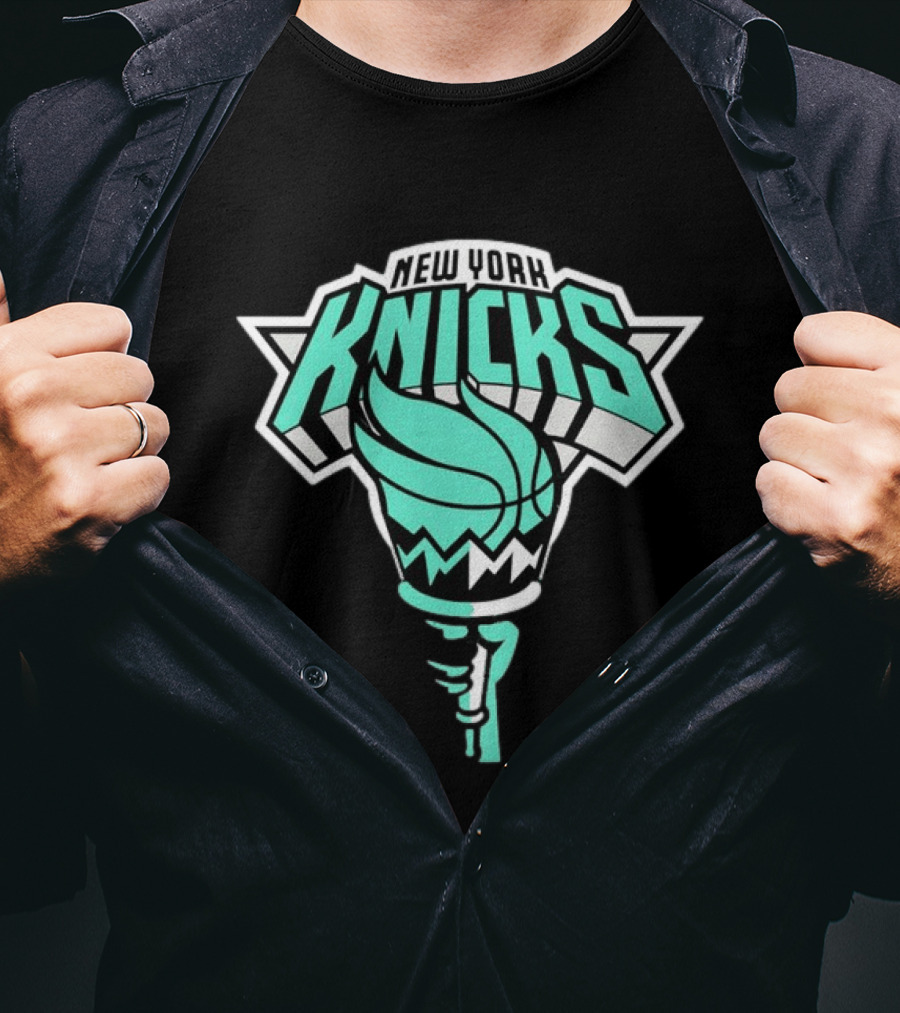 New York Liberty New York Knicks Basketball Mashup T-Shirt