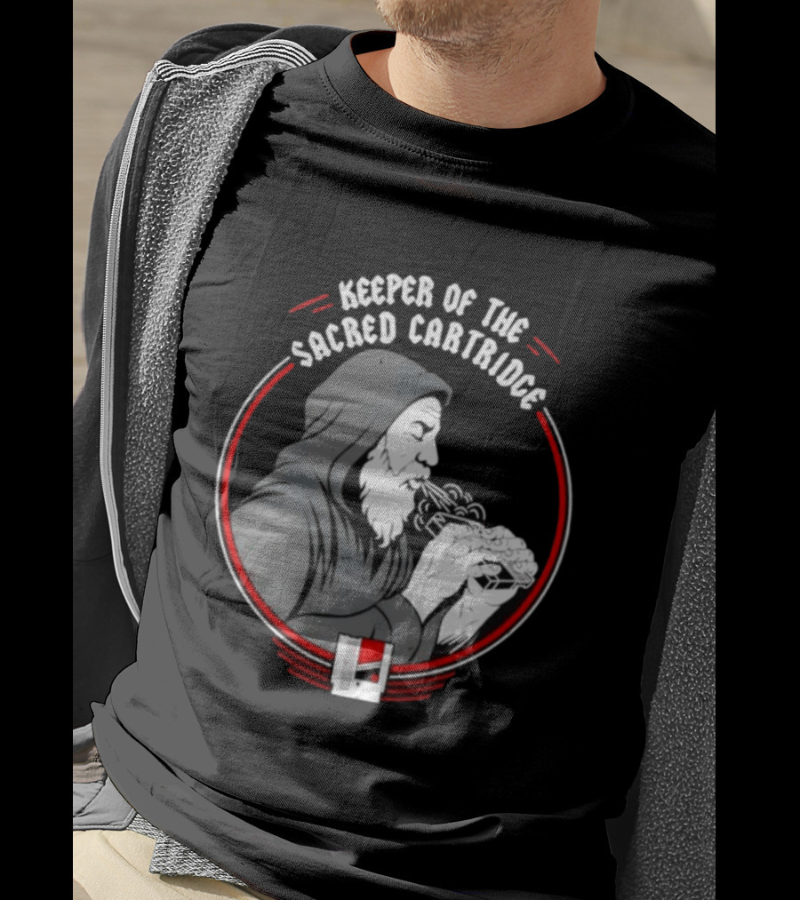 Keeper Of The Sacred Cartridge Gaming System Old Monk T-Shirt