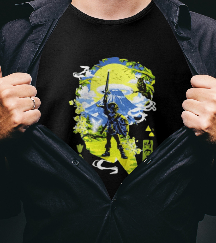 The Legend Of Zelda Link Hero Of Time Toki No Yusha Iconic Anime Style Adventure T-Shirt