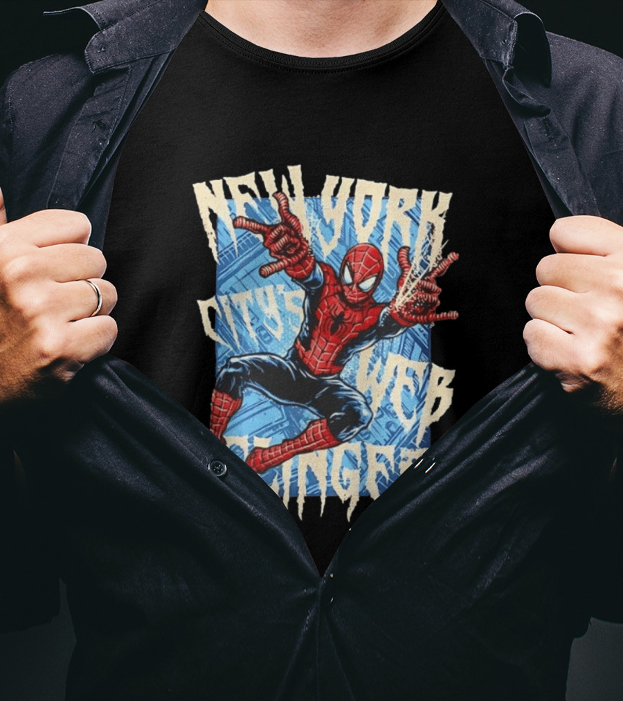 New York City's Web Slinger Spider Man T-Shirt