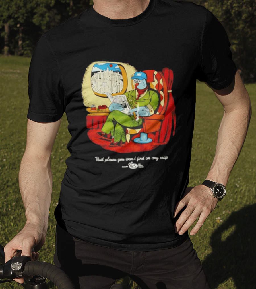 The Travel Agency Mile High Flyer Bird NY Visit Places You Won't Find On Any Map T-Shirt