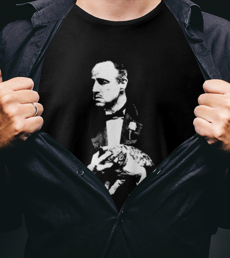 Vito Corleone Marlon Brando The Godfather Movie Film Noir T-Shirt