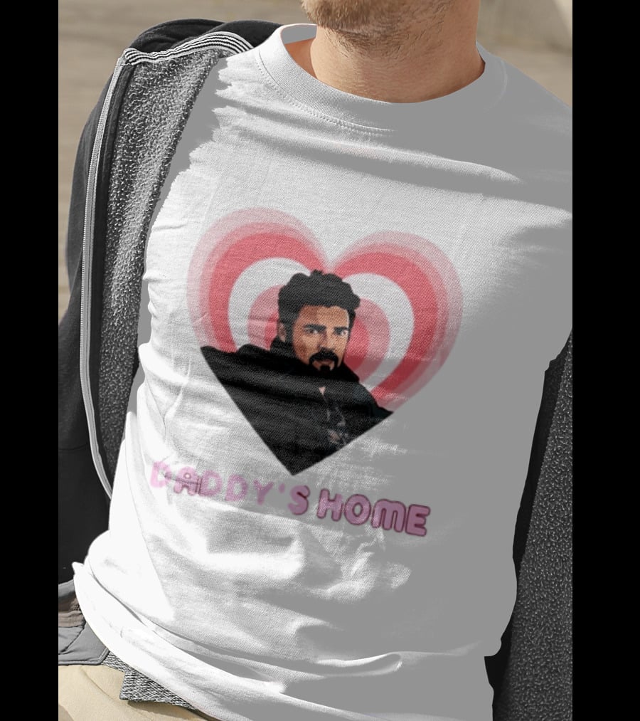 Daddy's Home The Boys Billy Butcher Heart T-Shirt