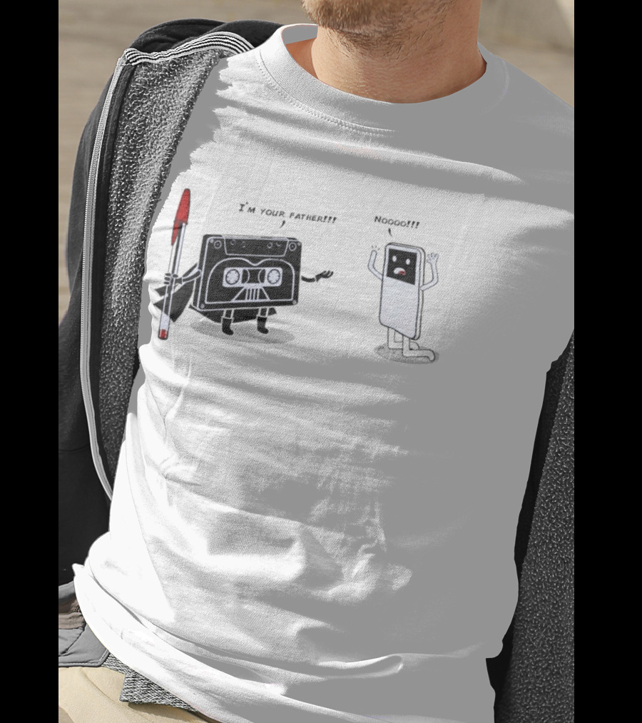 Cassette Tape Vader I'm Your Father IPod Noooo Pop Culture T-Shirt