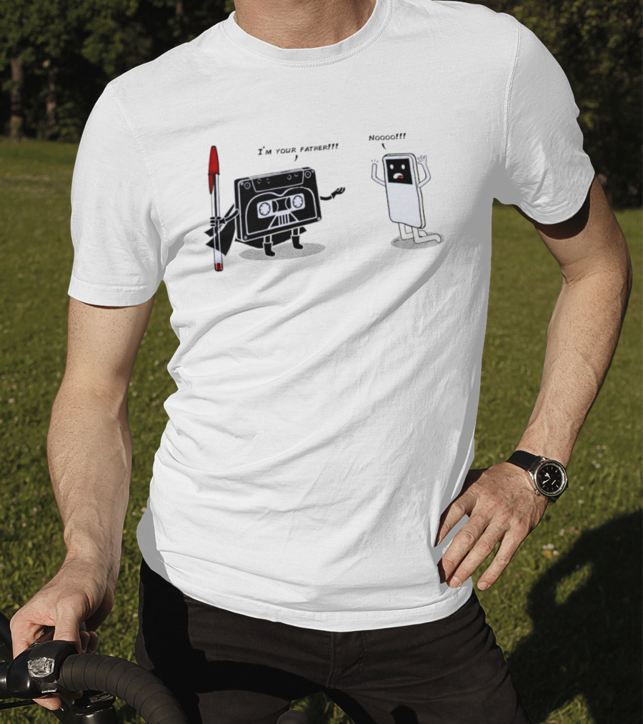 Cassette Tape Vader I'm Your Father IPod Noooo Pop Culture T-Shirt