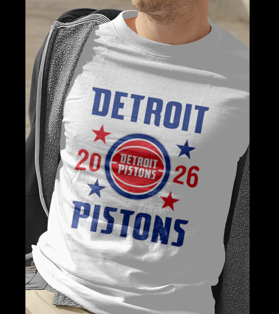 Detroit Pistons 2026 NBA Stars Team T-Shirt