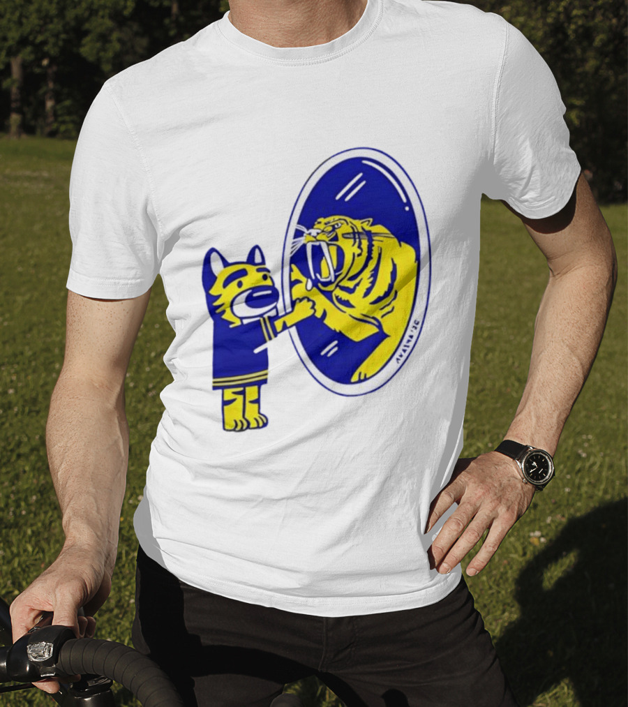 Gnash Predators Sabretooth Tiger Mirror Reflection T-Shirt