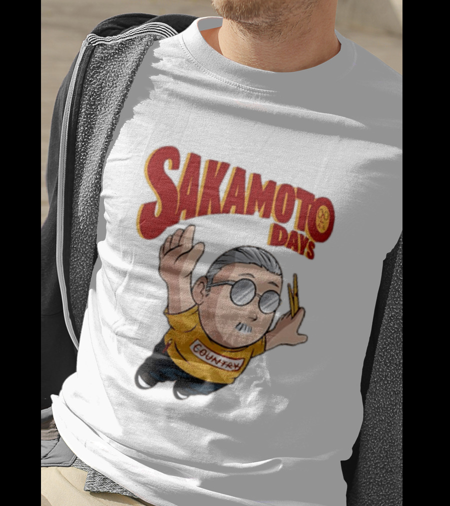 Sakamoto Days Country Super Mario Taro Sakamoto Floating T-Shirt