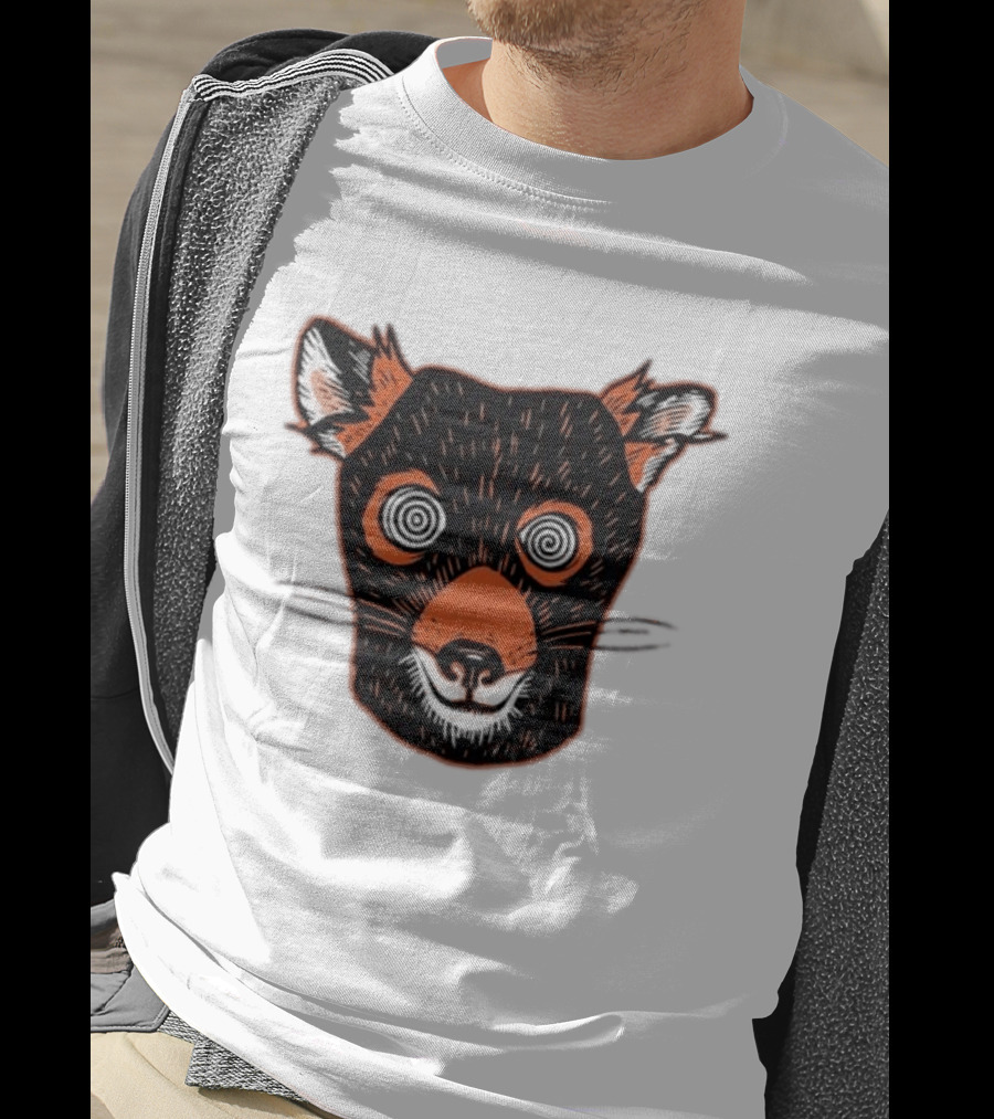 Tasmanian Devil Hypnotized Spiral Eyes Wildlife T-Shirt