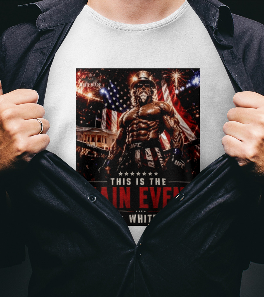 UFC X White House Uncle Sam Main Event Stars And Stripes T-Shirt