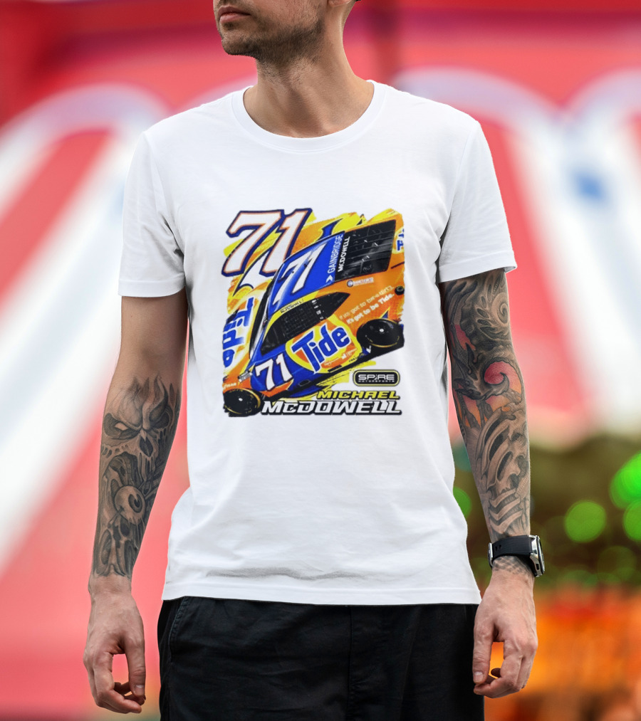 Michael McDowell Tide 71 NASCAR Racing Spire Motorsports Camry T-Shirt