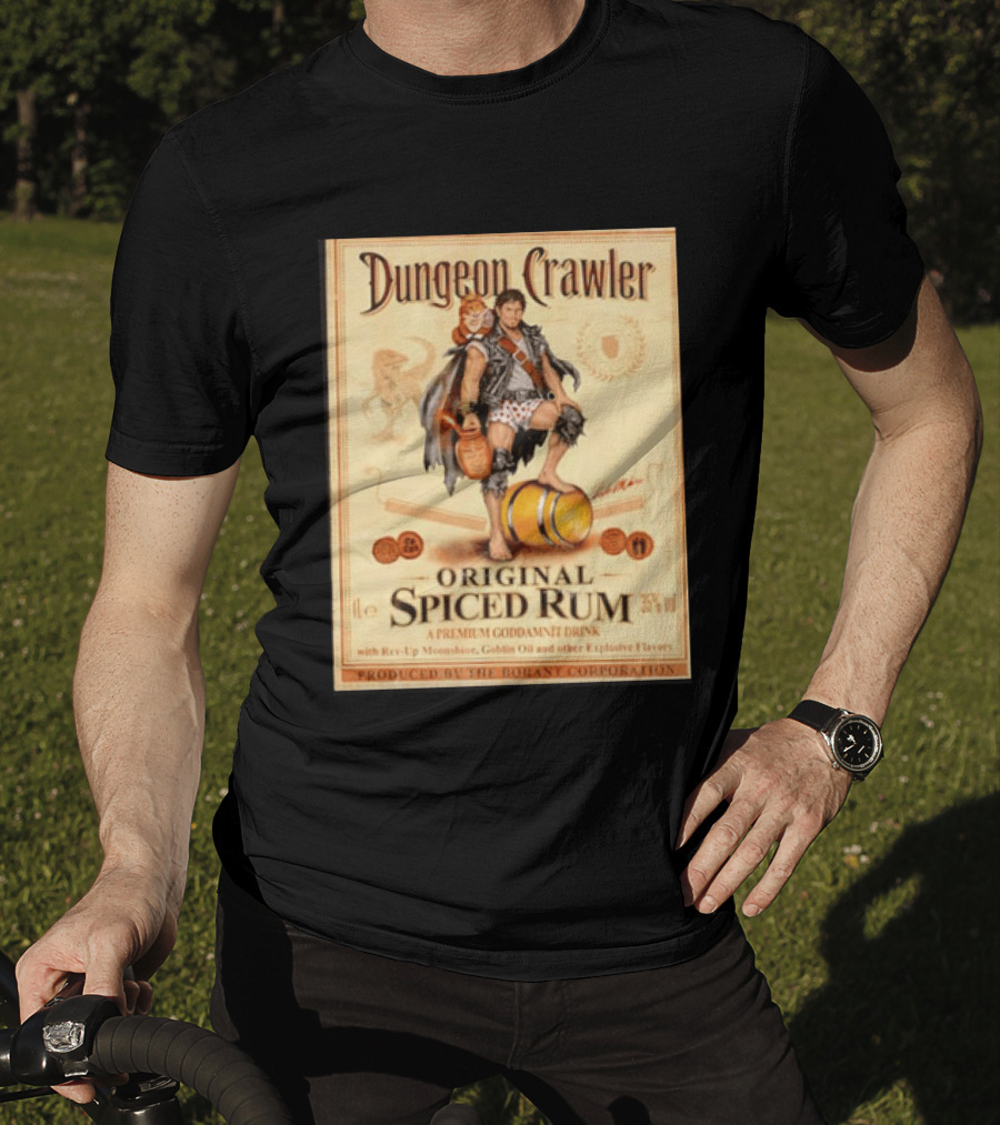 Dungeon Crawler Original Spiced Rum Borant Corporation Premium Drink T-Shirt