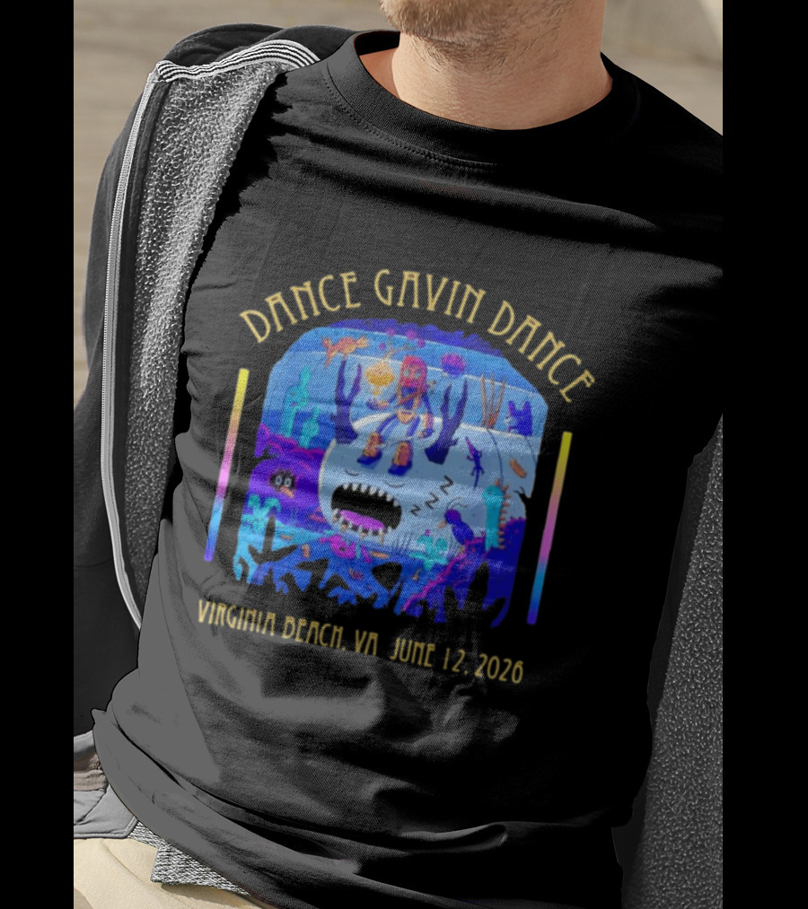 Dance Gavin Dance Underwater Virginia Beach VA June 12 2026 Concert Tour T-Shirt