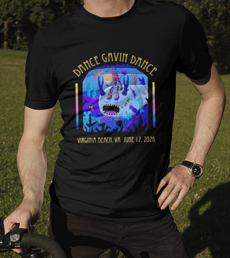 Dance Gavin Dance Underwater Virginia Beach VA June 12 2026 Concert Tour T-Shirt