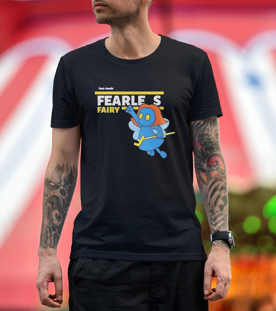 VeeFriends Fearless Fairy Bold Blue Character With Orange Hair T-Shirt