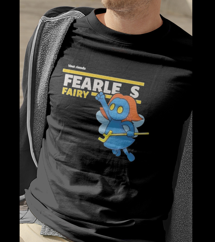 VeeFriends Fearless Fairy Bold Blue Character With Orange Hair T-Shirt