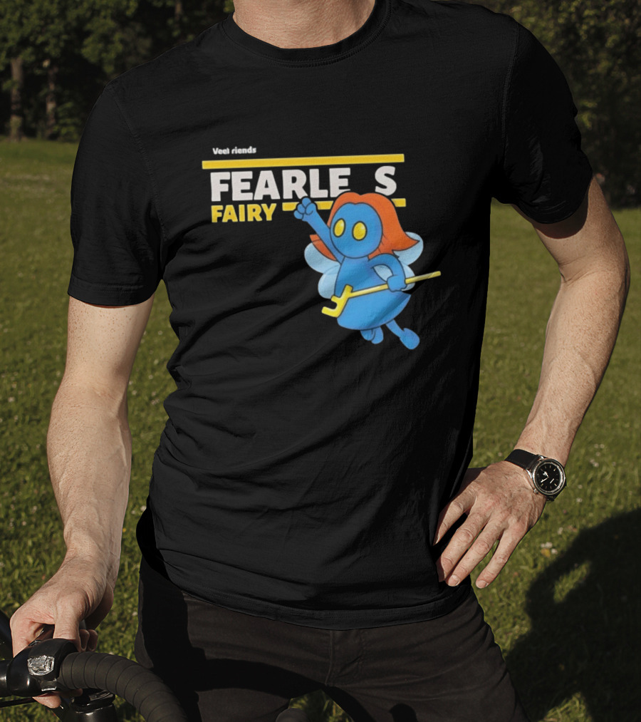 VeeFriends Fearless Fairy Bold Blue Character With Orange Hair T-Shirt