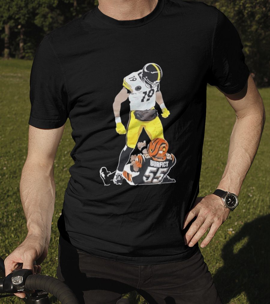 Pittsburgh Steelers JuJu Smith Schuster Over Vontaze Burfict NFL Highlight T-Shirt