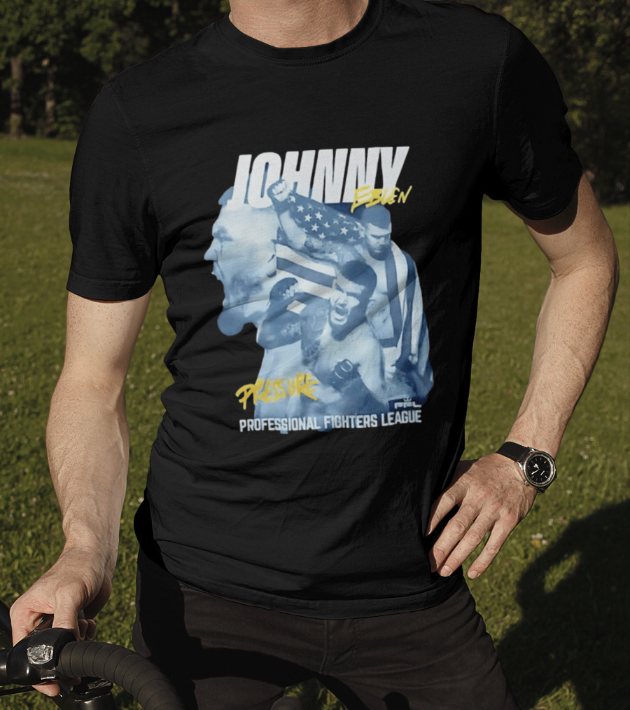 Johnny Eblen Pressure Professional Fighters League PFL American Flag T-Shirt