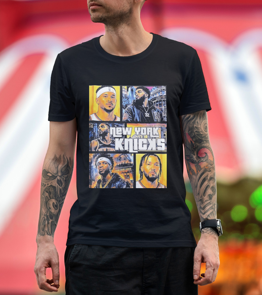 Josh Hart Karl Anthony Towns Mikal Bridges Julius Randle Jalen Brunson New York Knicks Yankee Stadium Madison Square Garden T-Shirt